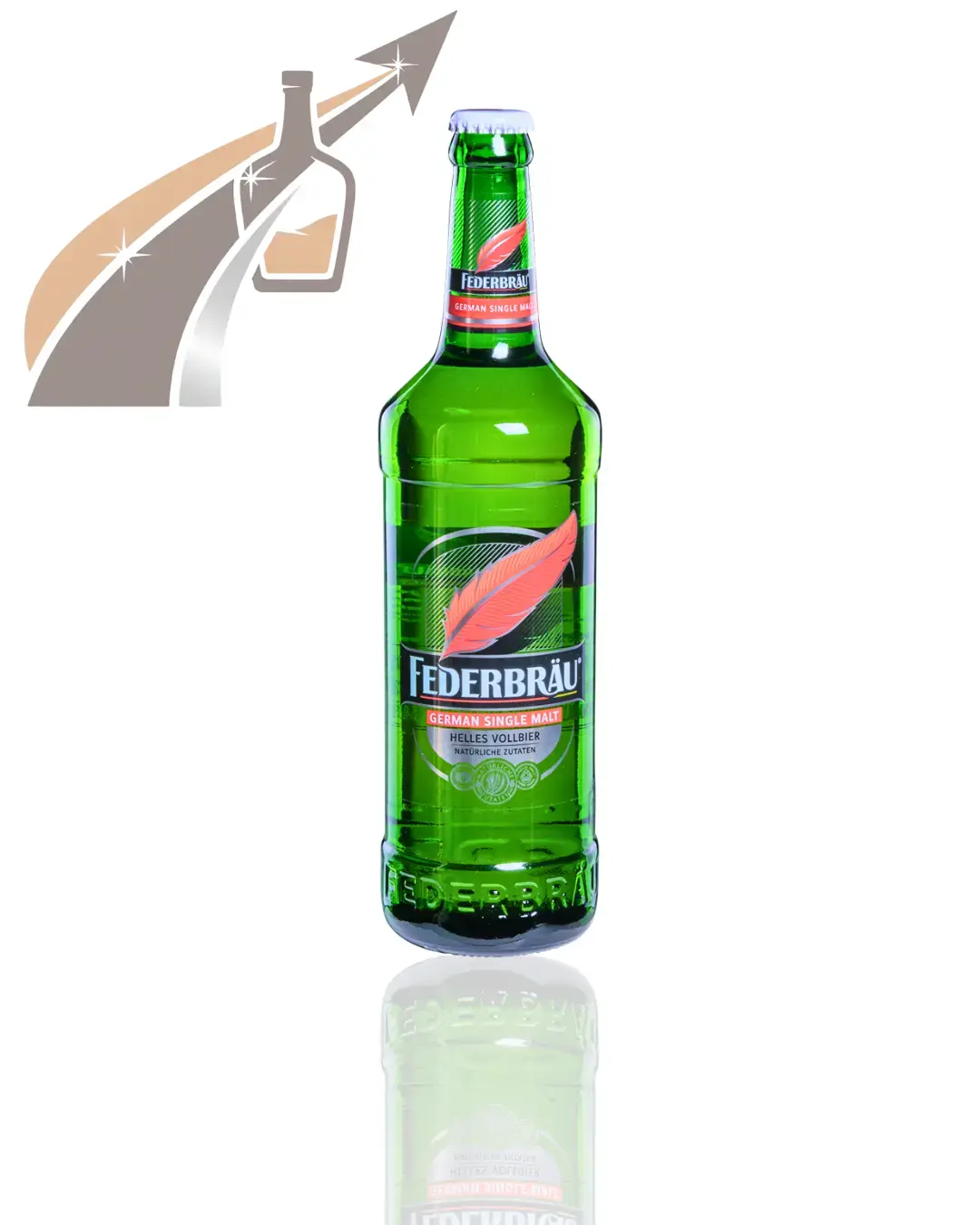 Federbrau Beer Bottle and Explorer to Expert Logo